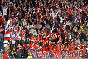 Sector Latino supporters at a Chicago Fire game